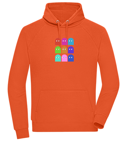 Classic Ghosts Design - Comfort unisex hoodie_BURNT ORANGE_front