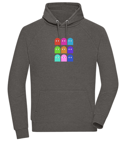 Classic Ghosts Design - Comfort unisex hoodie_CHARCOAL CHIN_front