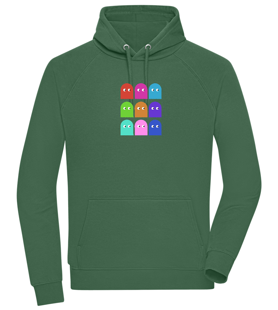 Classic Ghosts Design - Comfort unisex hoodie_GREEN BOTTLE_front