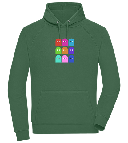 Classic Ghosts Design - Comfort unisex hoodie_GREEN BOTTLE_front