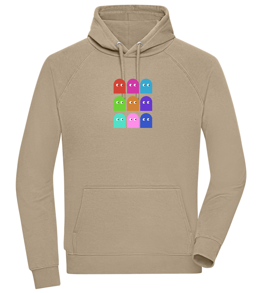 Classic Ghosts Design - Comfort unisex hoodie_KHAKI_front