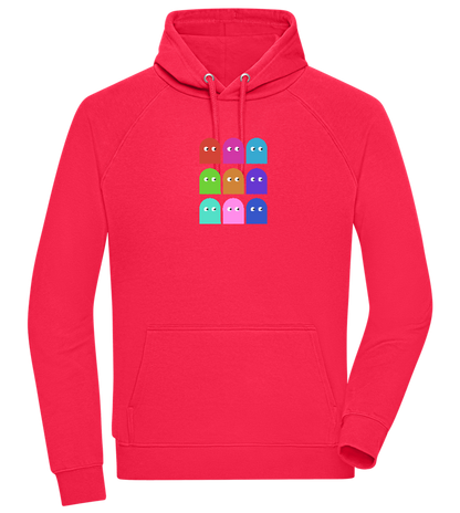 Classic Ghosts Design - Comfort unisex hoodie_RED_front