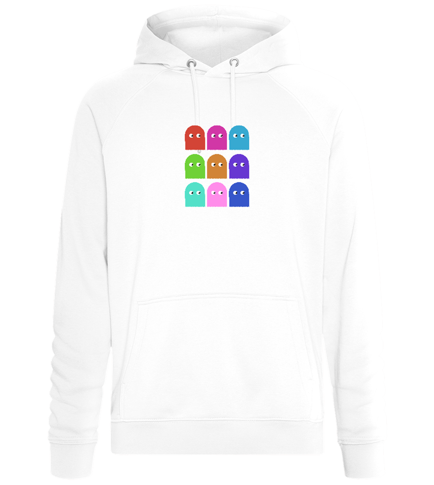 Classic Ghosts Design - Comfort unisex hoodie_WHITE_front