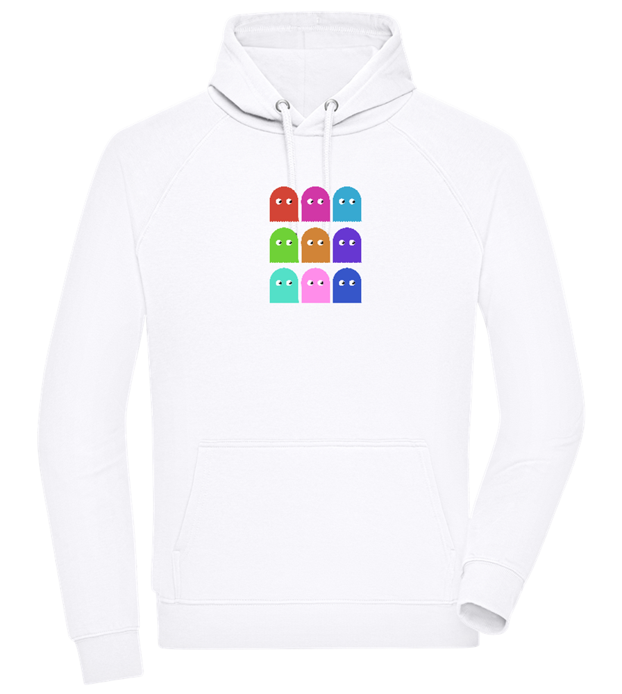 Classic Ghosts Design - Comfort unisex hoodie_WHITE_front