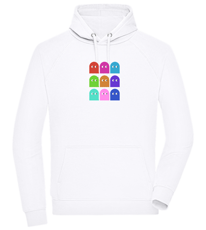 Classic Ghosts Design - Comfort unisex hoodie_WHITE_front