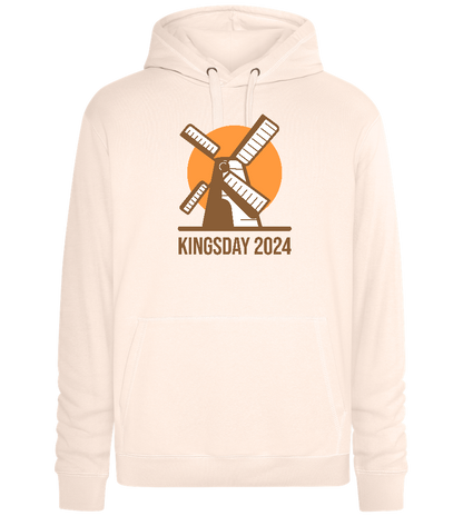 Koningsdag Windmolen Design - Premium unisex hoodie_LIGHT PEACH ROSE_front