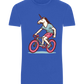 Unicorn On Bicycle Design - Basic Unisex T-Shirt_ROYAL_front