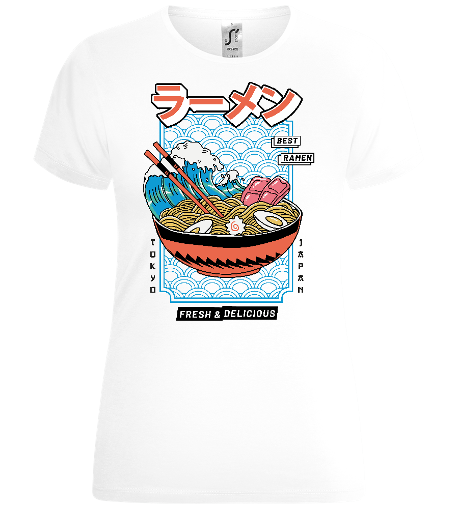 Fresh and Delicious Ramen Design - Comfort women's t-shirt_WHITE_front