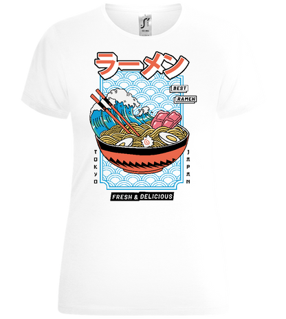 Fresh and Delicious Ramen Design - Comfort women's t-shirt_WHITE_front