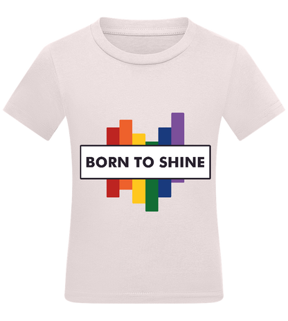 Born to Shine Design - Comfort kids fitted t-shirt_LIGHT PINK_front