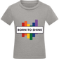 Born to Shine Design - Comfort kids fitted t-shirt_ORION GREY_front