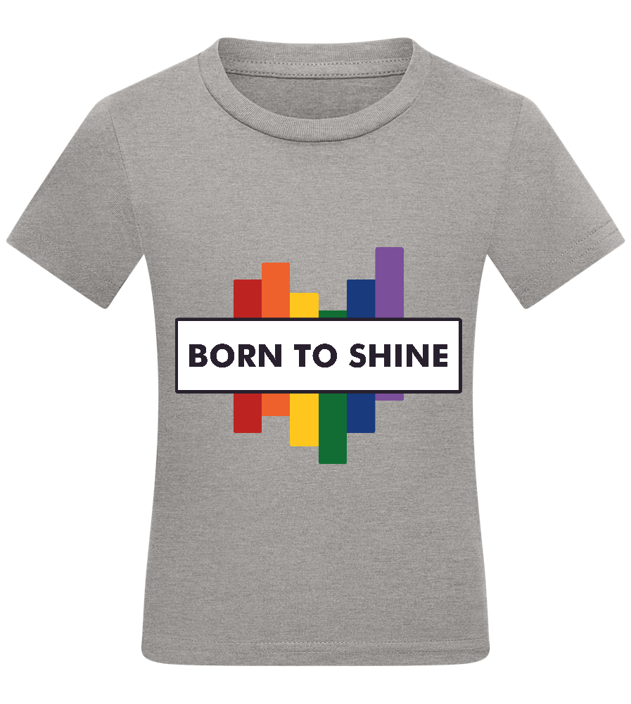 Born to Shine Design - Comfort kids fitted t-shirt_ORION GREY_front