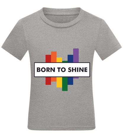 Born to Shine Design - Comfort kids fitted t-shirt_ORION GREY_front