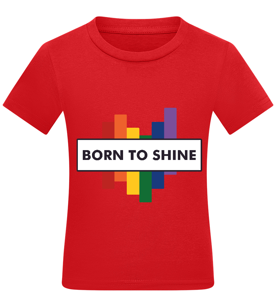 Born to Shine Design - Comfort kids fitted t-shirt_RED_front