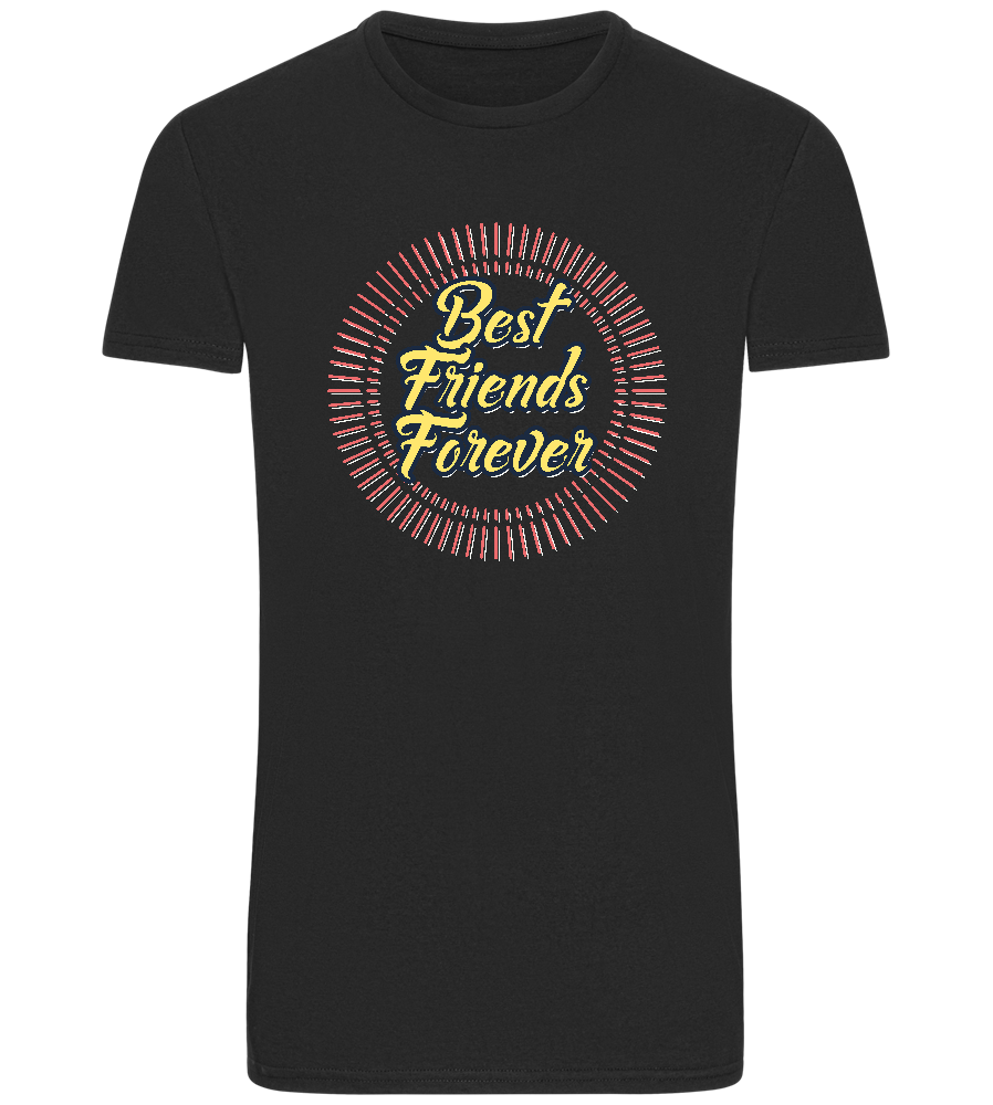 Best Friends Forever Design - Basic Unisex T-Shirt_DEEP BLACK_front