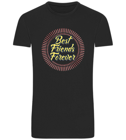 Best Friends Forever Design - Basic Unisex T-Shirt_DEEP BLACK_front