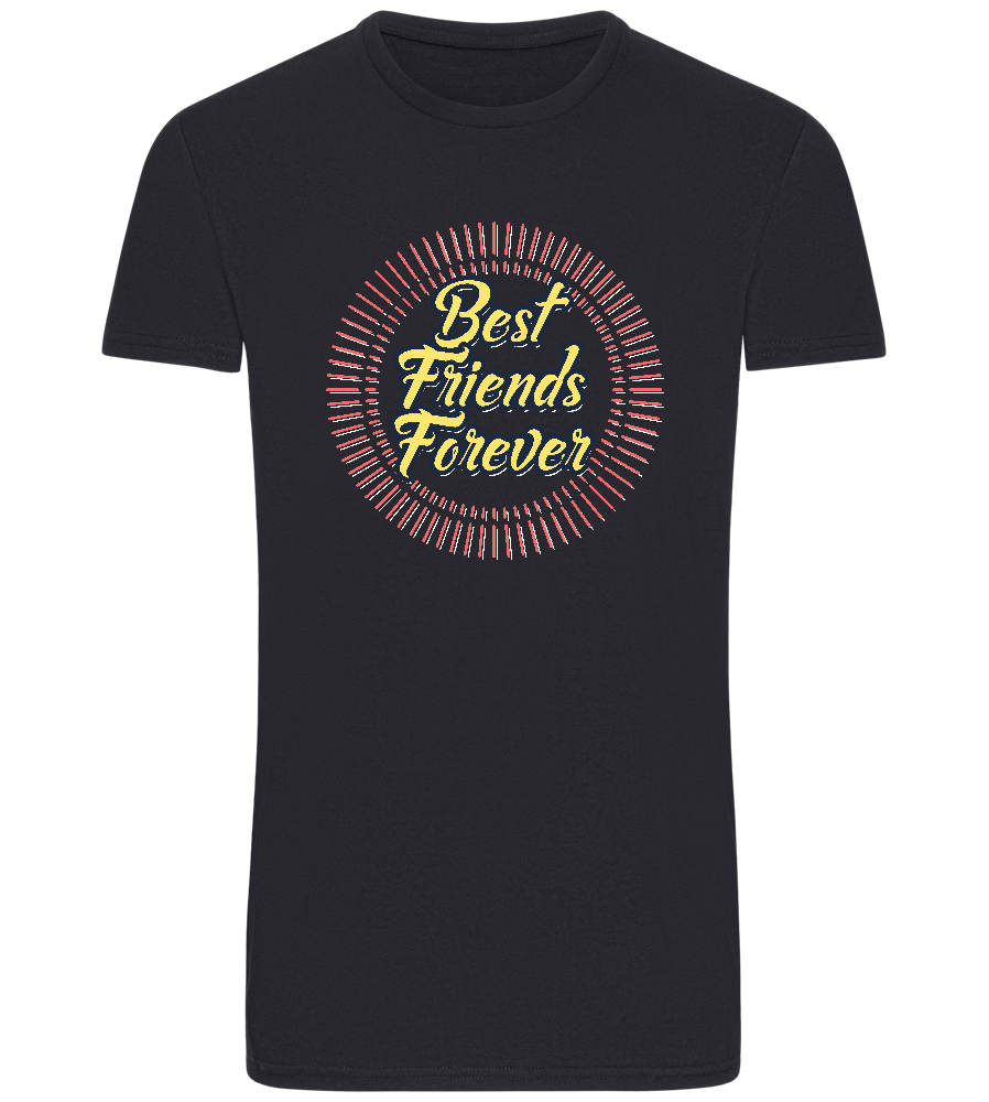 Best Friends Forever Design - Basic Unisex T-Shirt_FRENCH NAVY_front