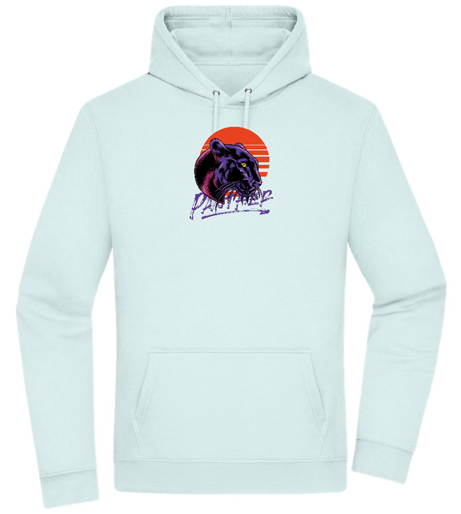 Retro Panther Design - Premium Essential Unisex Hoodie_ARCTIC BLUE_front