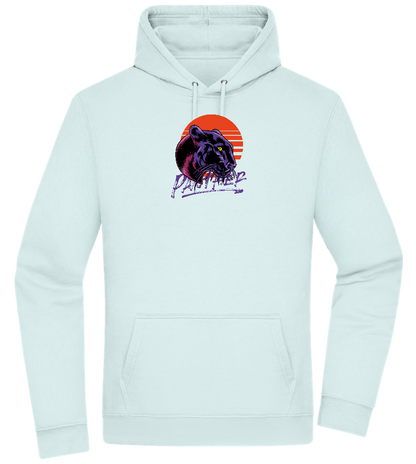 Retro Panther Design - Premium Essential Unisex Hoodie_ARCTIC BLUE_front