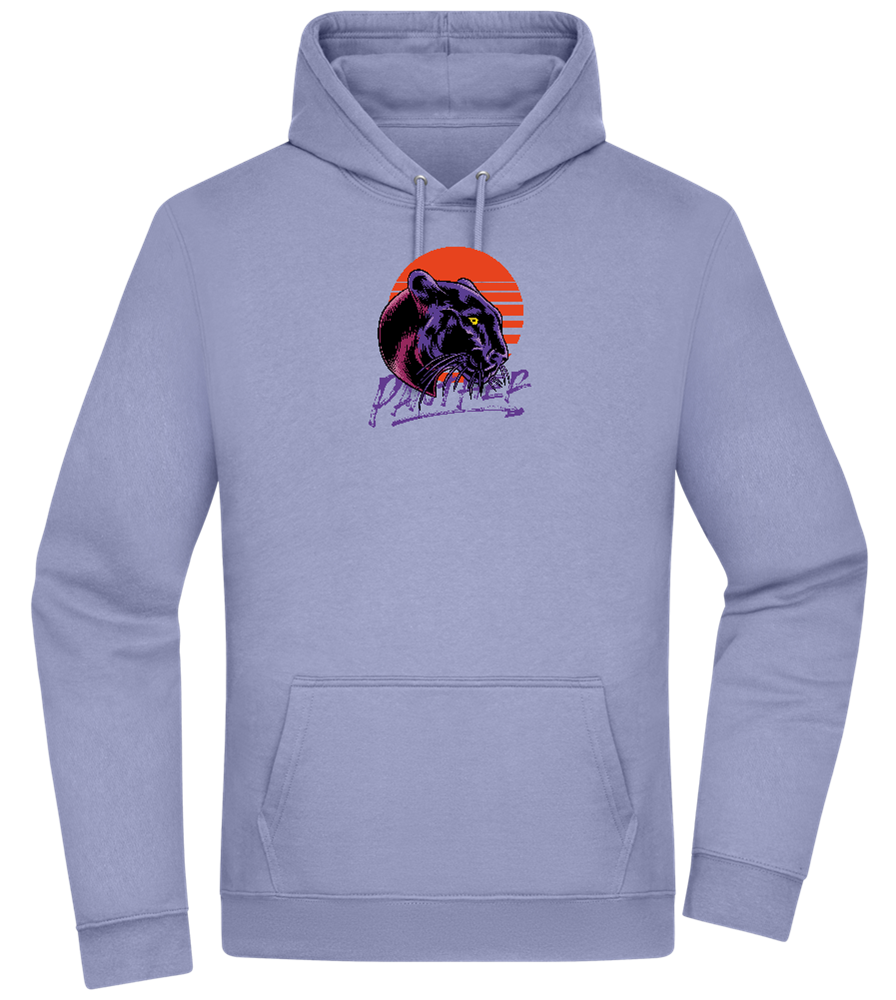 Retro Panther Design - Premium Essential Unisex Hoodie_BLUE_front