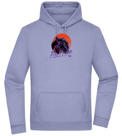 Retro Panther Design - Premium Essential Unisex Hoodie_BLUE_front