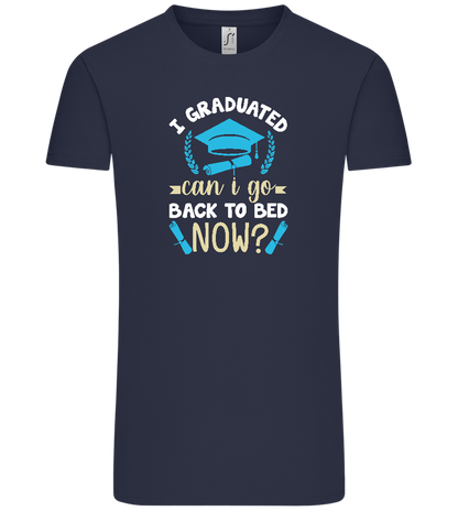 Can i Go Back to Bed Now Design - Comfort Unisex T-Shirt_FRENCH NAVY_front