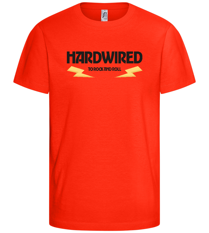 Hardwired Design - Comfort kids fitted t-shirt_RED_front