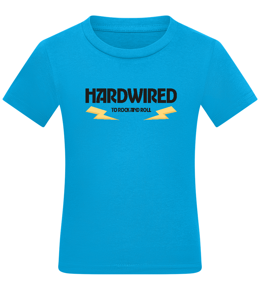 Hardwired Design - Comfort kids fitted t-shirt_TURQUOISE_front