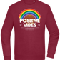 Positive Vibes Design - Comfort Essential Unisex Sweater_BORDEAUX_front