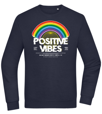 Positive Vibes Design - Comfort Essential Unisex Sweater_FRENCH NAVY_front