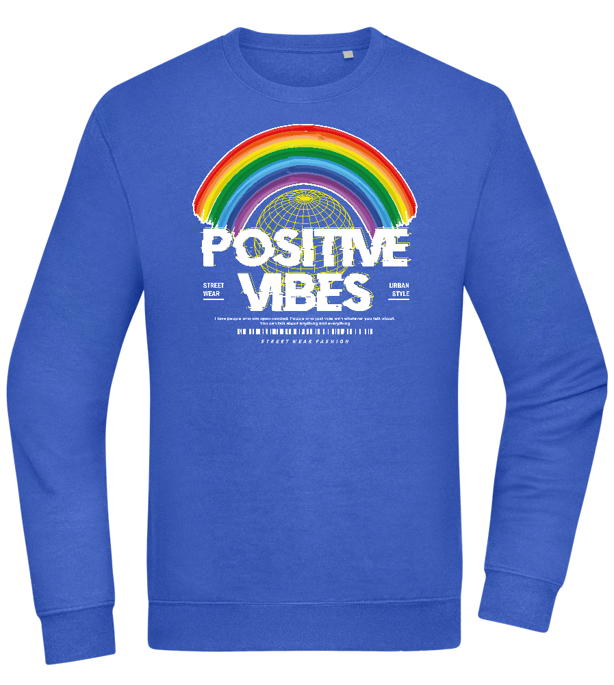 Positive Vibes Design - Comfort Essential Unisex Sweater_ROYAL_front