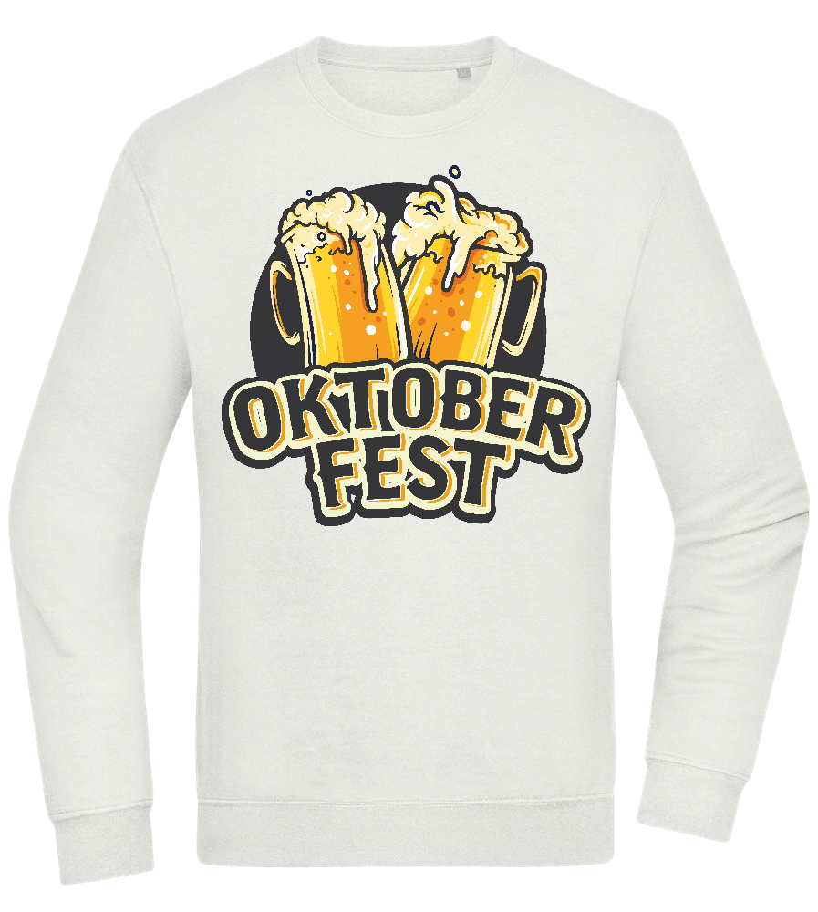 Oktoberfest Beers Design - Comfort Essential Unisex Sweater_CREAMY GREEN_front