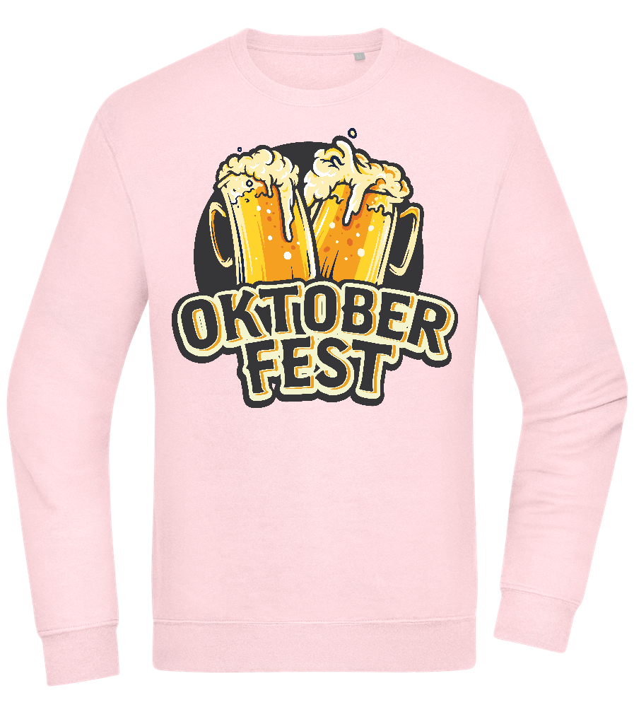 Oktoberfest Beers Design - Comfort Essential Unisex Sweater_LIGHT PEACH ROSE_front