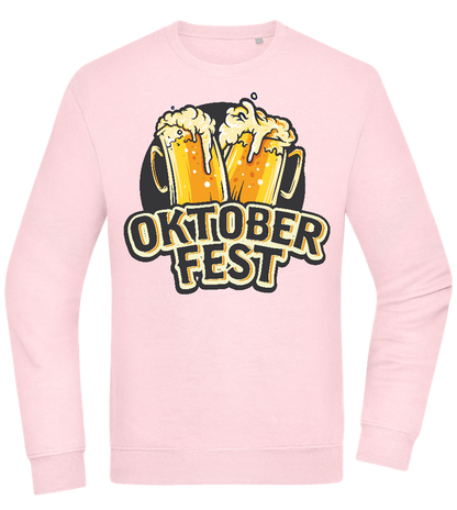 Oktoberfest Beers Design - Comfort Essential Unisex Sweater_LIGHT PEACH ROSE_front