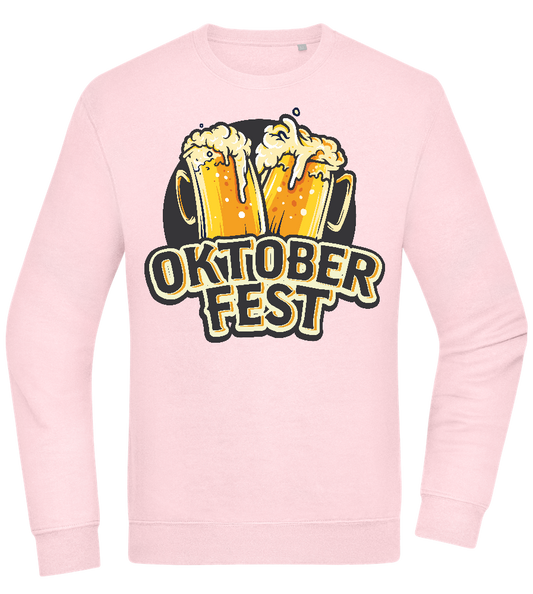 Oktoberfest Beers Design - Comfort Essential Unisex Sweater_LIGHT PEACH ROSE_front