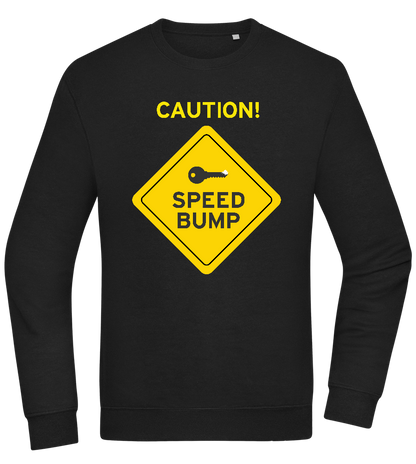 Speed Bump Design - Comfort Essential Unisex Sweater_BLACK_front