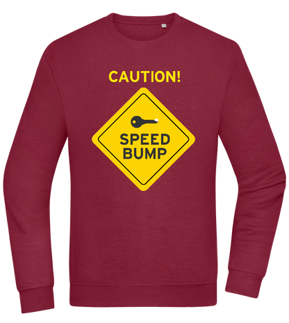 Speed Bump Design - Comfort Essential Unisex Sweater_BORDEAUX_front