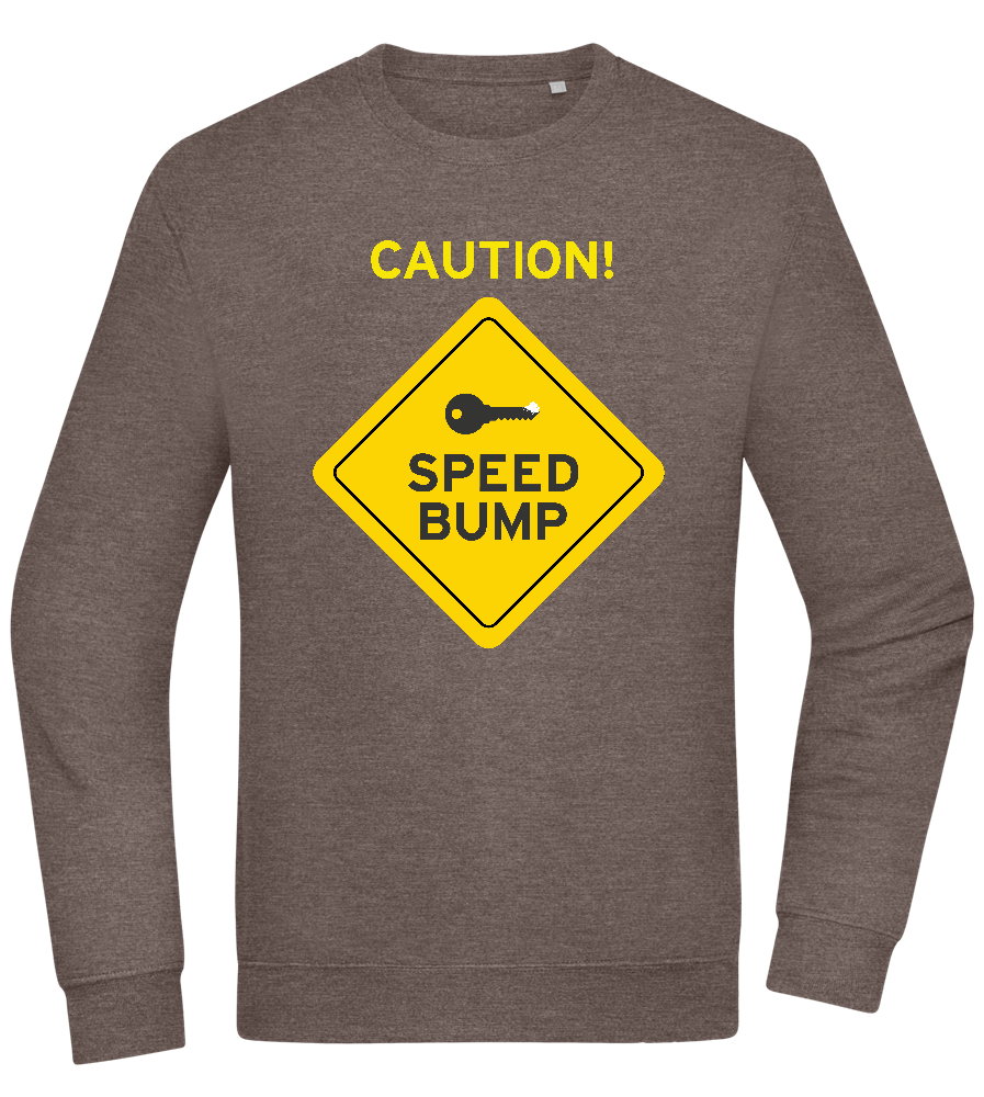 Speed Bump Design - Comfort Essential Unisex Sweater_CHARCOAL CHIN_front