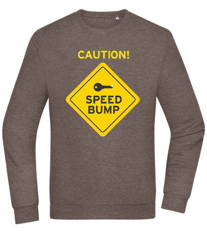 Speed Bump Design - Comfort Essential Unisex Sweater_CHARCOAL CHIN_front