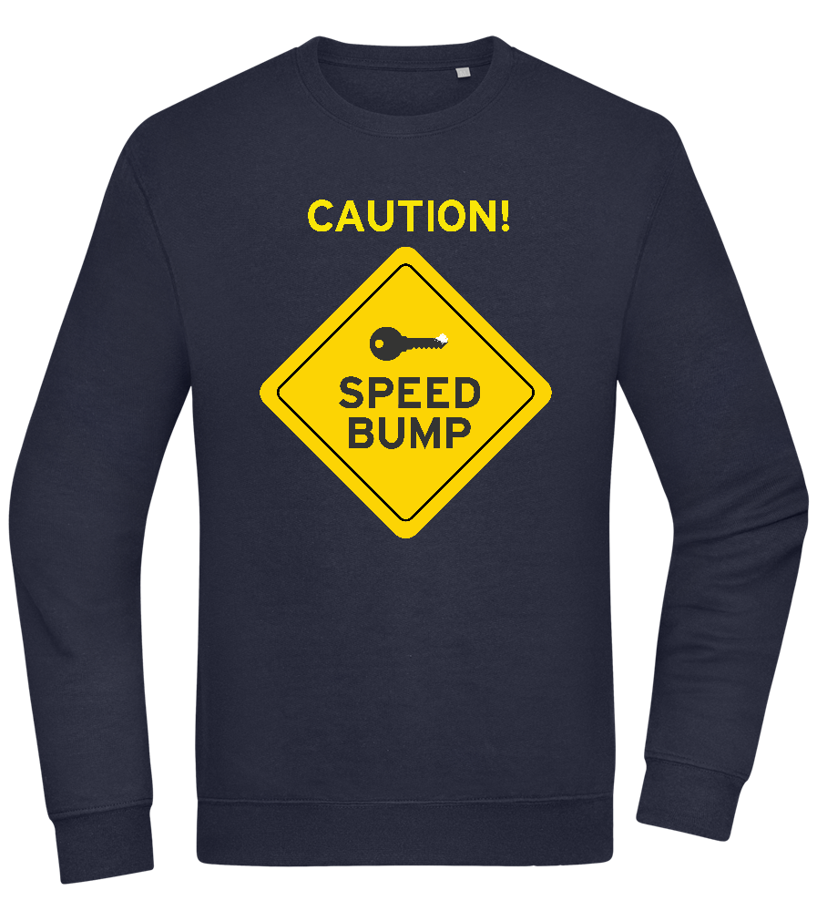 Speed Bump Design - Comfort Essential Unisex Sweater_FRENCH NAVY_front