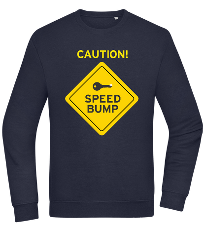 Speed Bump Design - Comfort Essential Unisex Sweater_FRENCH NAVY_front