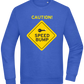 Speed Bump Design - Comfort Essential Unisex Sweater_ROYAL_front