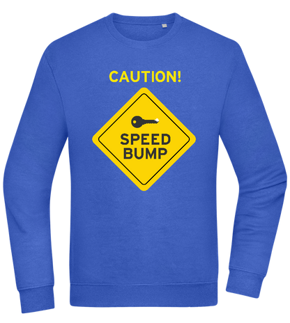 Speed Bump Design - Comfort Essential Unisex Sweater_ROYAL_front