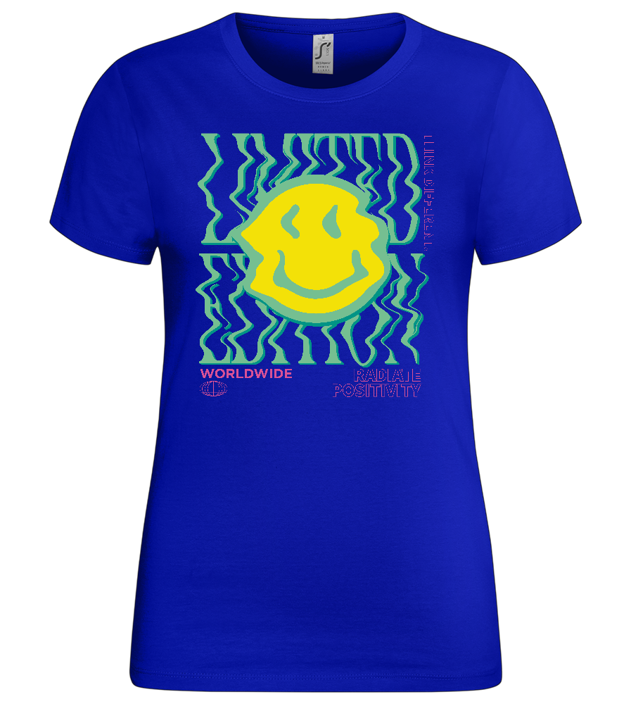 Wavy Smiley Design - Premium women's t-shirt_OVERSEAS_front