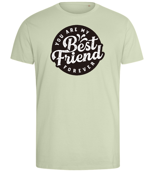 You Are My Best Friend Forever Design - Comfort men's fitted t-shirt_SILESTONE_front