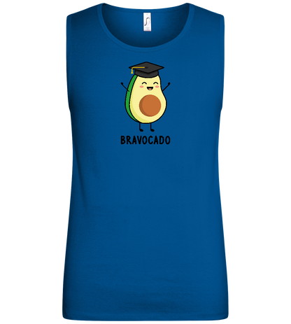 Graduation Bravocado Design - Basic men's tank top_ROYAL_front