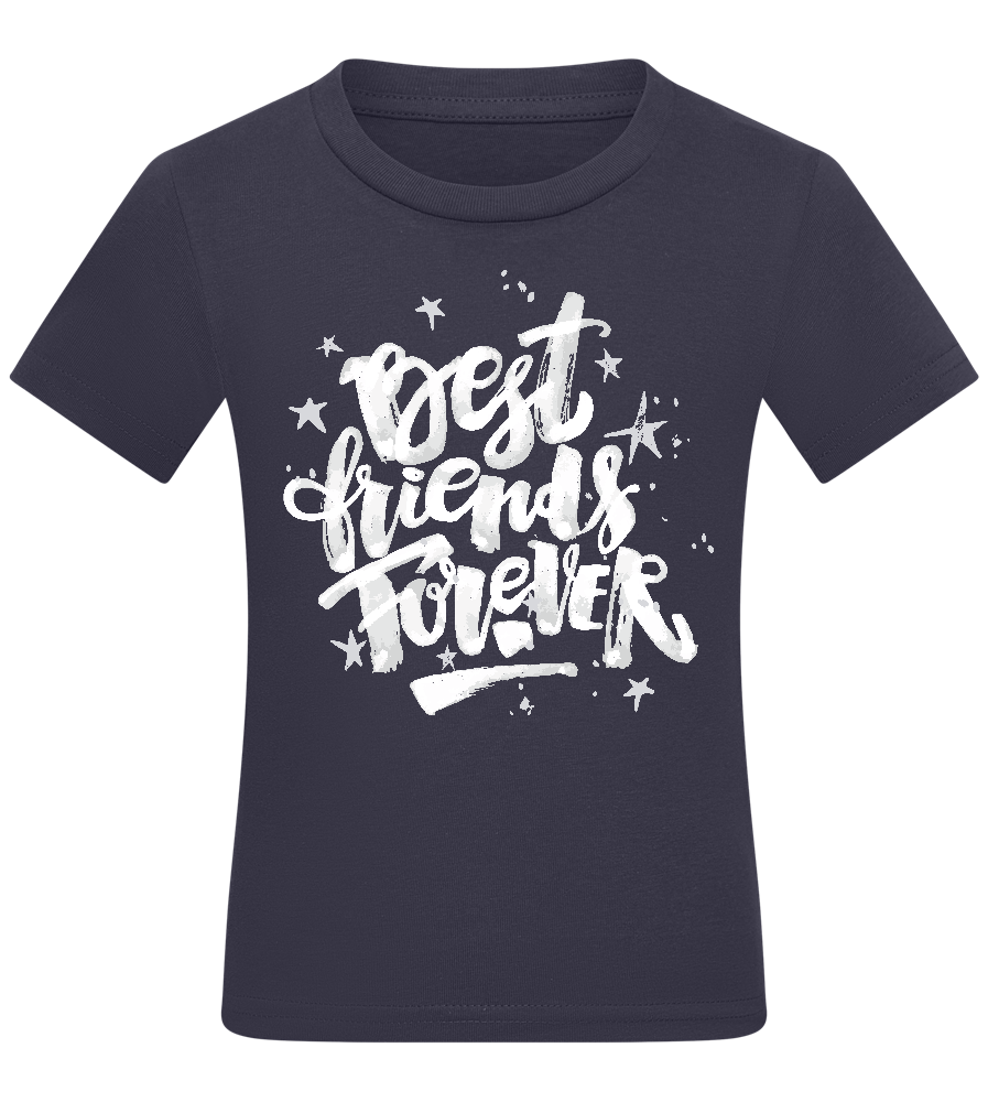 Graffiti BFF Design - Comfort kids fitted t-shirt_FRENCH NAVY_front