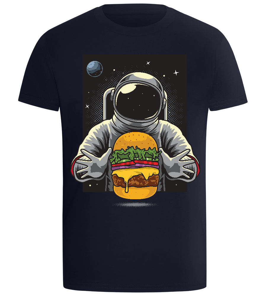 Astronaut Burger Design - Comfort boys fitted t-shirt_FRENCH NAVY_front