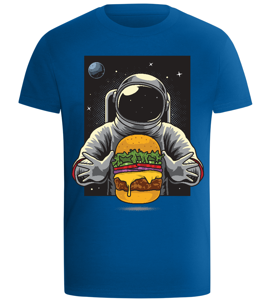 Astronaut Burger Design - Comfort boys fitted t-shirt_ROYAL_front