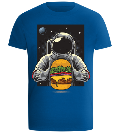 Astronaut Burger Design - Comfort boys fitted t-shirt_ROYAL_front